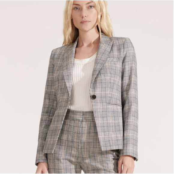Veronica Beard Gray Plaid Blazer - Picture 2 of 7